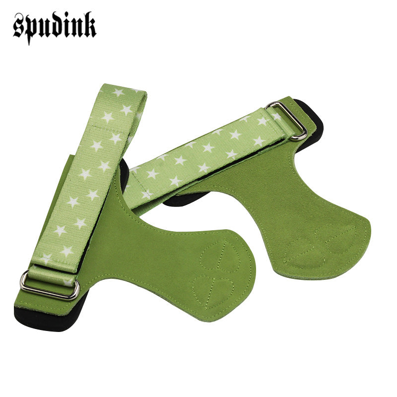 Fitness Hard Pull Wrist Support Belt Pull Back Non-slip Cowhide Grip Belt Palm Wrist Gloves Women's Auxiliary Belt - image 3