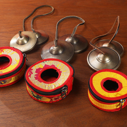 Nepal Touch Bells Handmade Bronze Touch Bells Touch Bells Cymbals Box Tone Therapy Yoga Meditation Ding Summer Sound Crisp Bells - image 2
