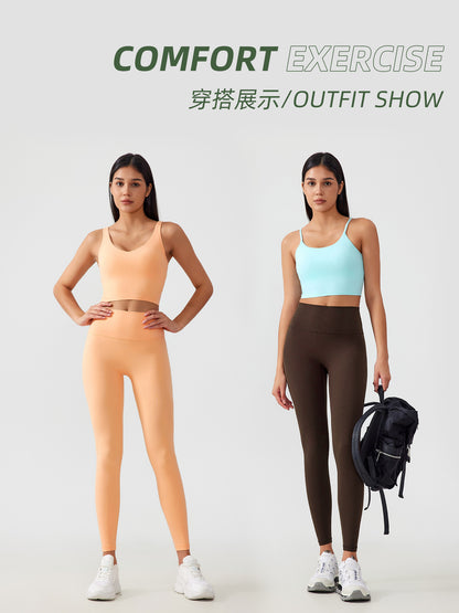 Free size free size Naked Sense No T-line Yoga Pants Hip and Belly Tight Fitness Sports Cropped Pants Female AG003 - image 3