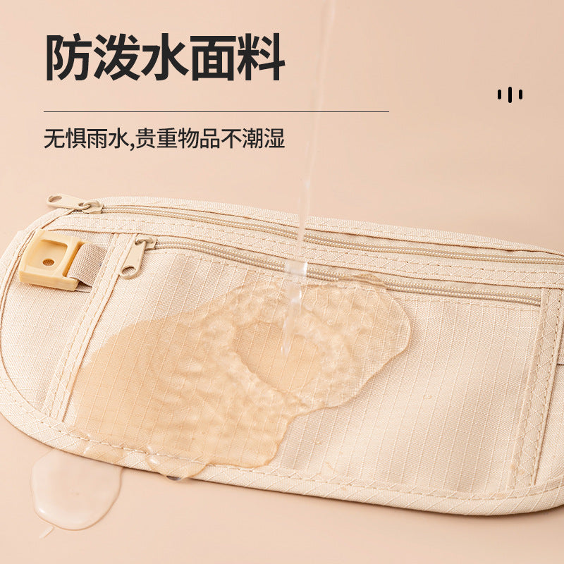 European travel close-fitting anti-theft bag sports stealth waist bag ultra-thin invisible fitness belt bag running mobile phone bag - image 4