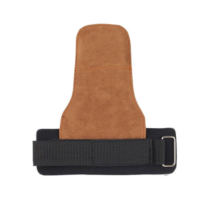 Cowhide Fitness Hard Pull Booster with Horizontal Bar Weightlifting Bench Push Hard Body Upward Men's and Women's Grip Gloves Professional Palm Guard - image 5