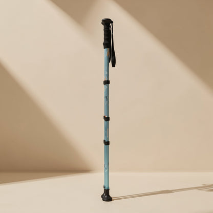 Aluminum alloy folding hiking pole with adjustable length