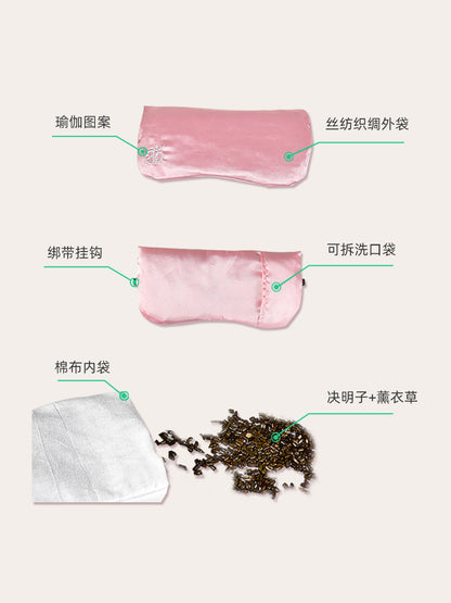 Yoga Eye Pillow Sleep Heating Lavender Cassia Semen Meditation Rest Eye Mask Eye Compress Bag Sleep Shading Auxiliary - image 3