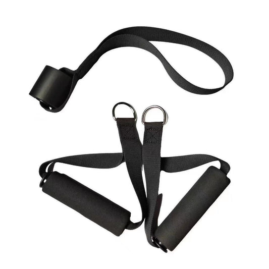 Fitness door handle pull rope resistance rope black door buckle accessories yoga pull belt door buckle fitness equipment accessories - image 1