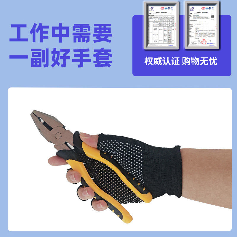 Sports Nylon Fingerless Gloves Half-Finger Gloves for Delivery, Packing, Fishing, Picking, Missing Two or Five Fingers, Fingerless Gloves for Fitness - image 2