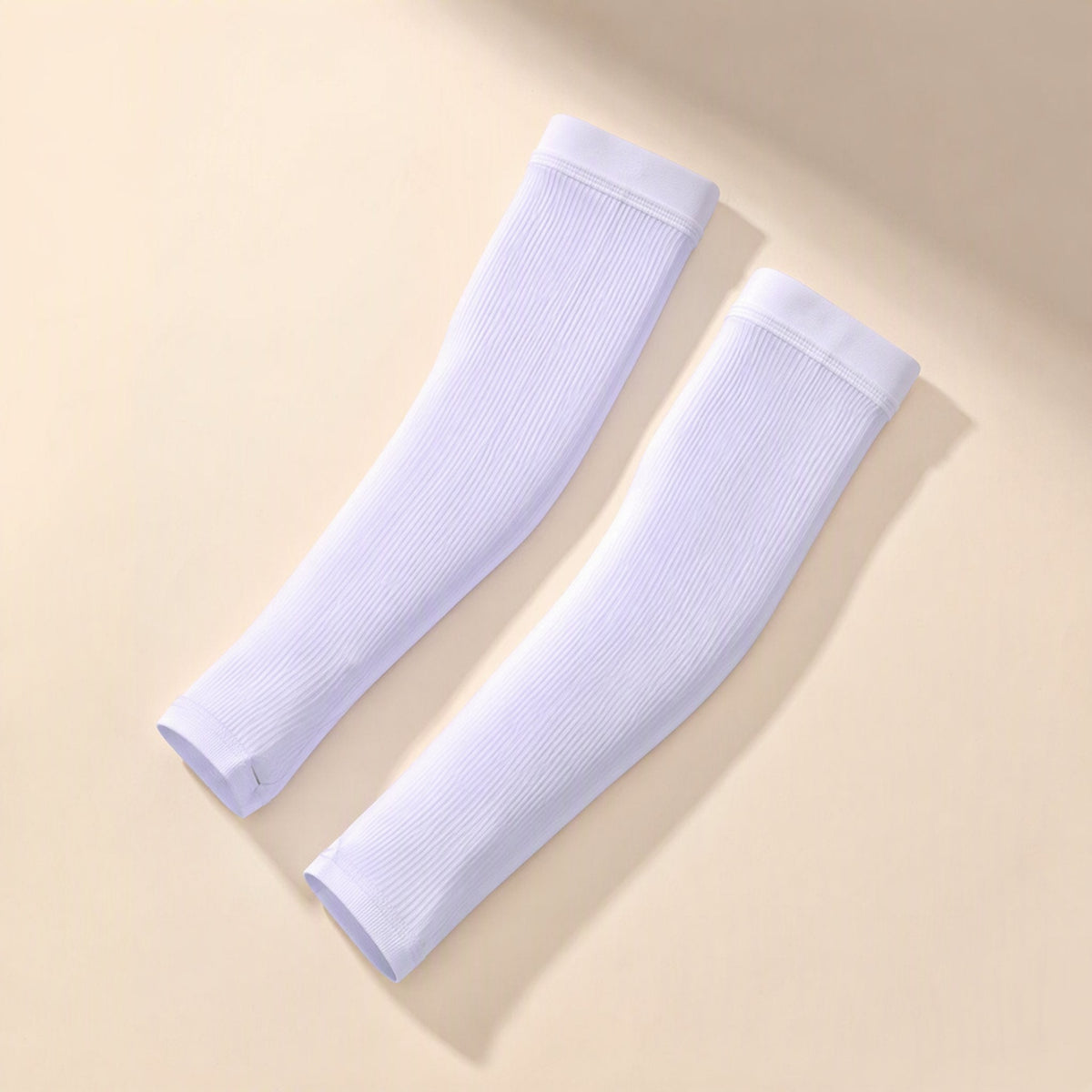 Nylon arm sleeve described for summer sun protection and outdoor use