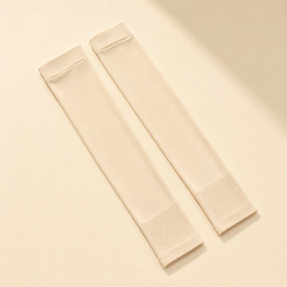 Nylon arm sleeve described for summer sun protection and outdoor use - view 4