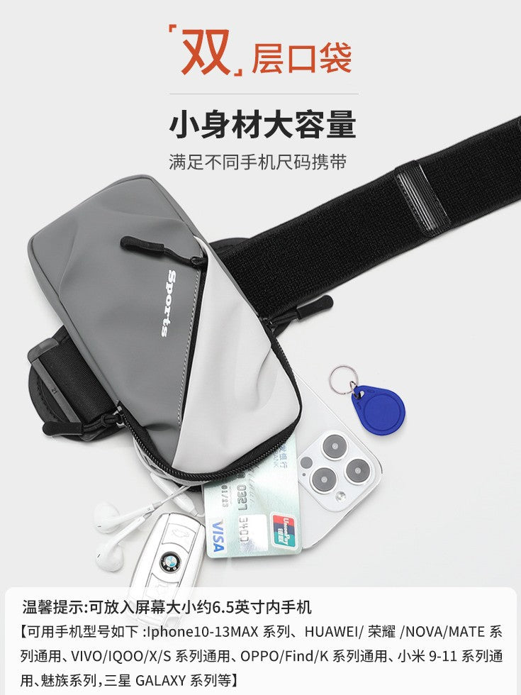 Running Mobile Phone Arm Bag Sports Arm Cover Unisex Fitness Equipment Lightweight Mobile Phone Bag Wrist Bag Cross-border - image 2