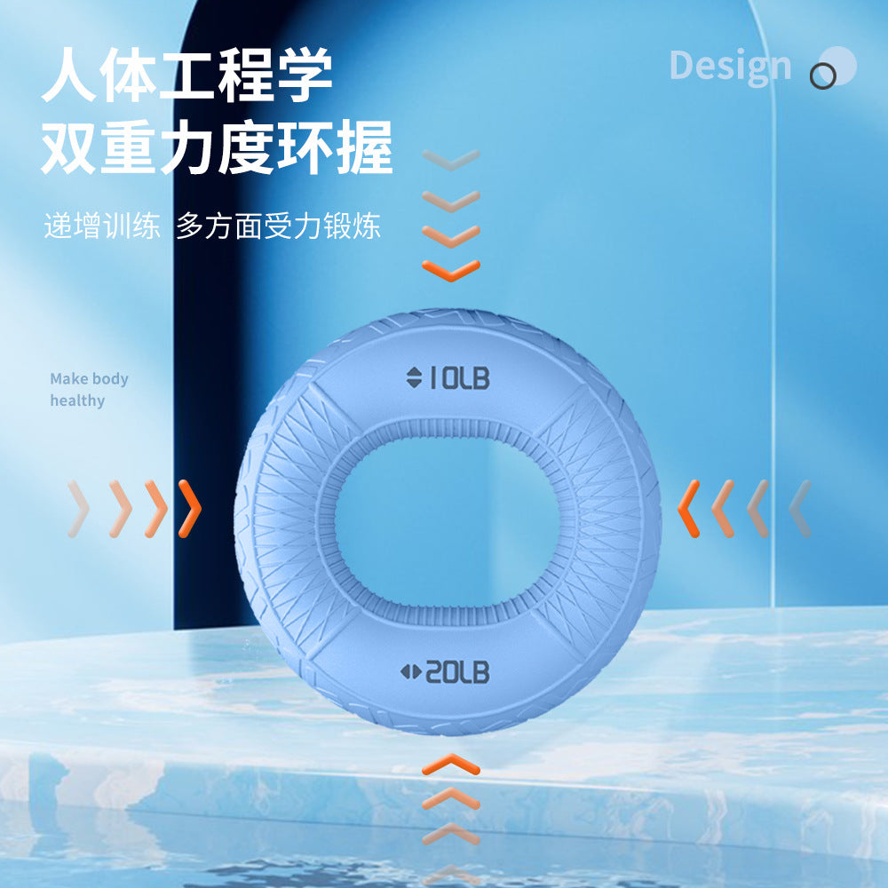Silicone Grip Rehabilitation Exercise Double Strength Grip Ring Finger Strength Fitness Training Equipment Silicone Grip Ring - image 3