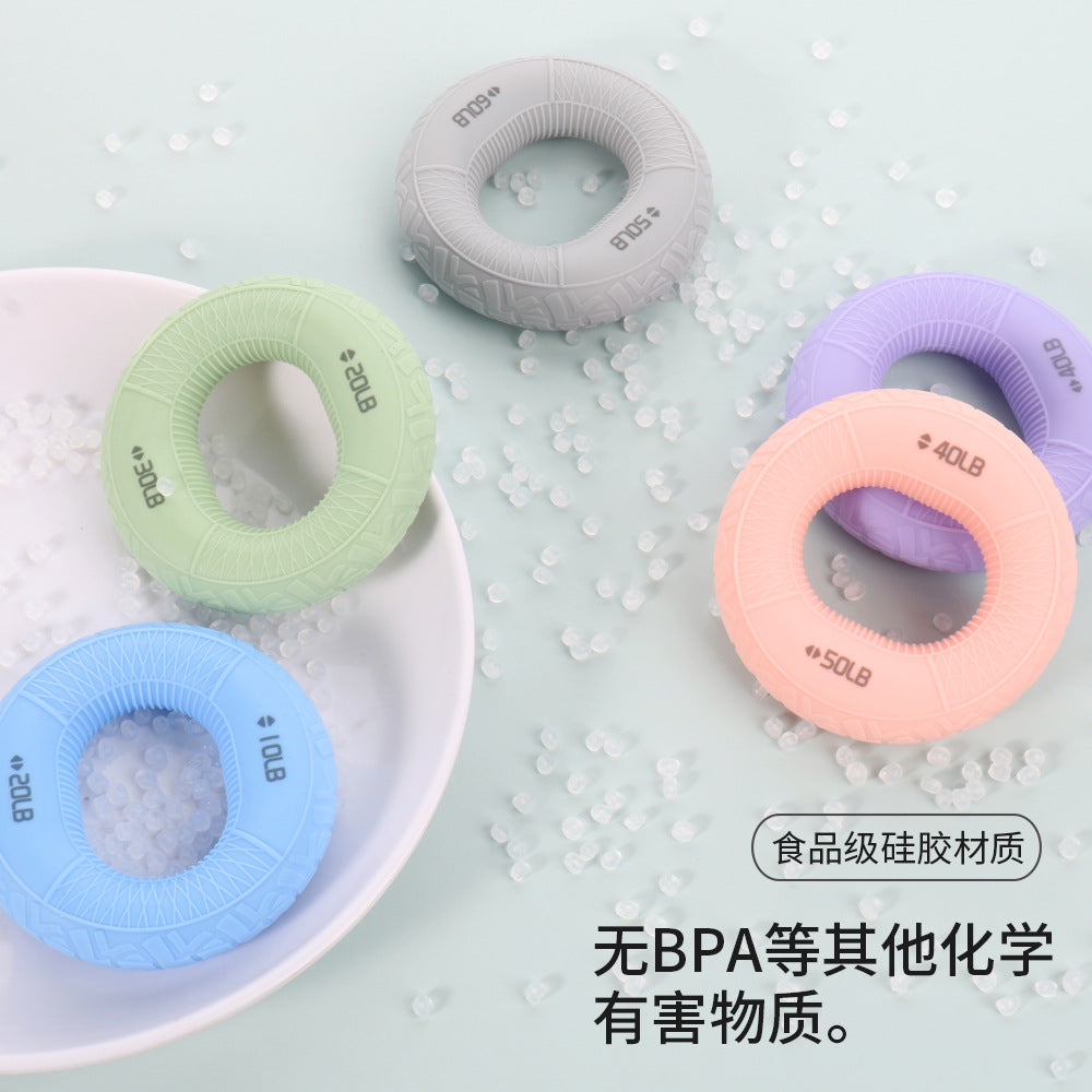 Silicone Grip Rehabilitation Exercise Double Strength Grip Ring Finger Strength Fitness Training Equipment Silicone Grip Ring - image 4