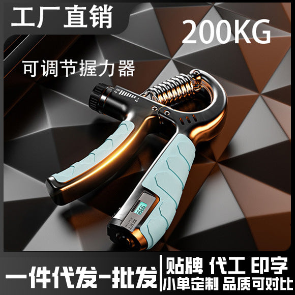 【】Counting Grip Strengthener 200kg Hand Strength Training Fitness Equipment for Men Hand Strength Training Spring Electronic Grip - image 1