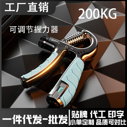 【】Counting Grip Strengthener 200kg Hand Strength Training Fitness Equipment for Men Hand Strength Training Spring Electronic Grip - image 1