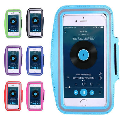 Running mobile phone arm bag for men and women fitness outdoor sports mobile phone wrist bag waterproof multi-functional convenient touch screen arm band - image 5