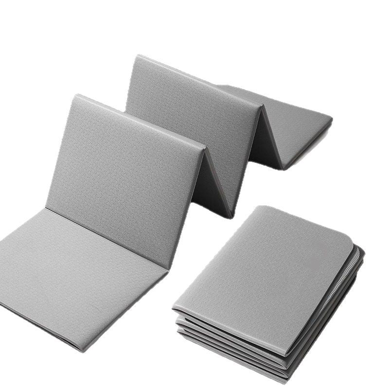 Foldable Yoga Mat Portable Thickened Men's Fitness Mat Widened and Large Household Non-slip Lunch Break Mat - image 5