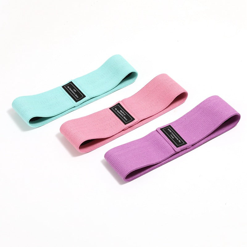 Add wide stripes fitness stretch elastic belt resistance belt strength training pull leg training hip training yoga elastic belt circle - image 3