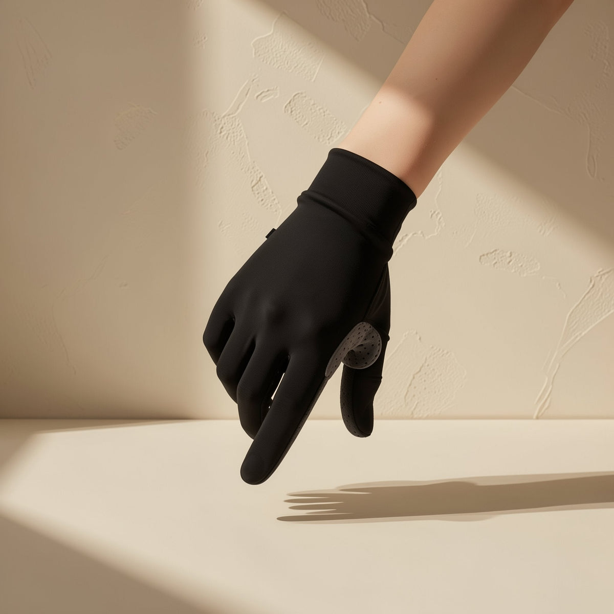 Printed polyester cycling gloves with touch-screen use, sun protection, and an anti-slip feature - view 4