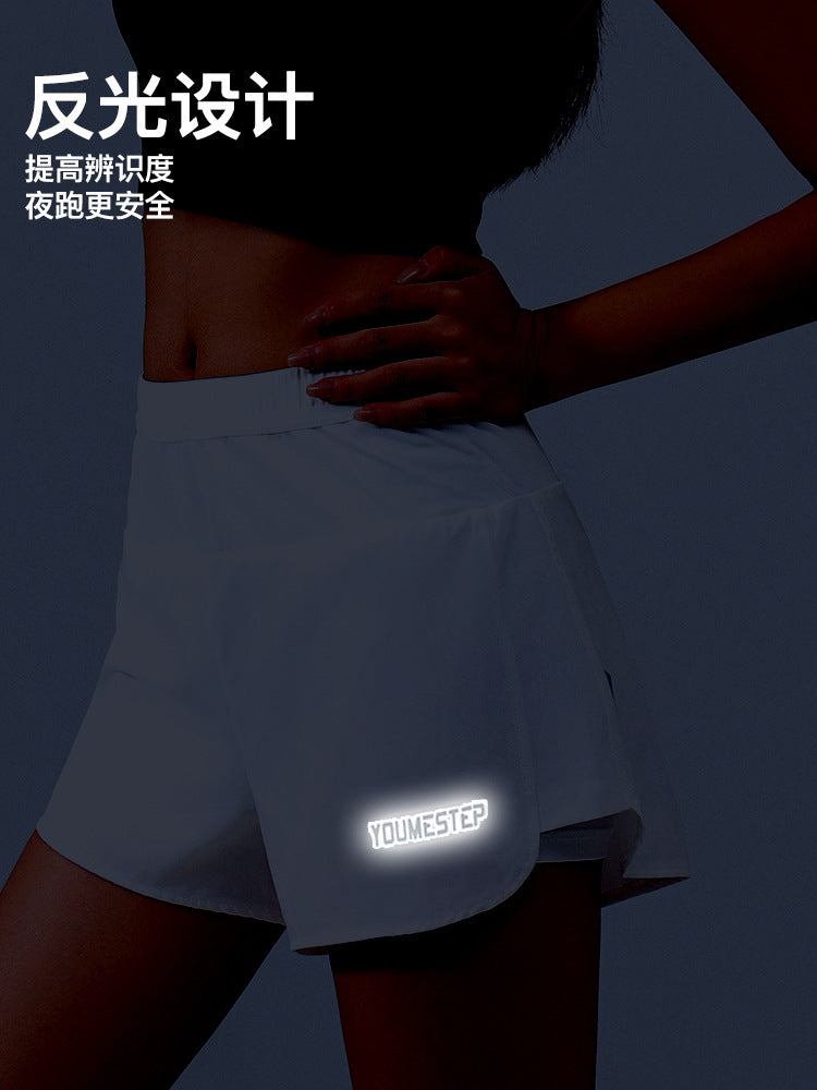 Five Pocket Running Shorts Summer Men's and Women's Sports Fitness Yoga Breathable Perspiration Quick-drying Anti-walking Running Pants - image 4