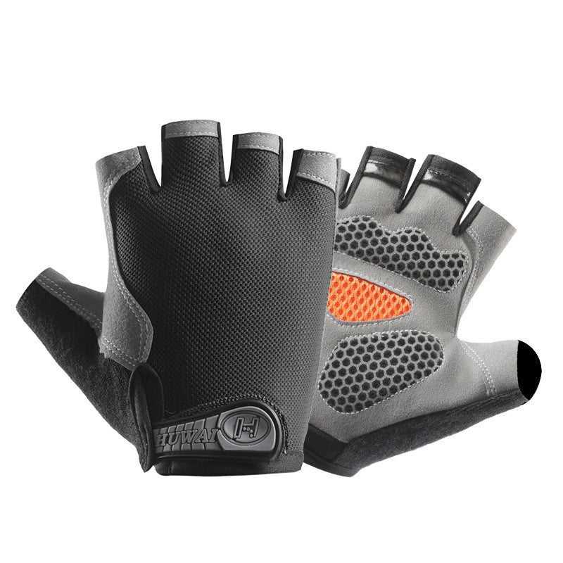 Summer Thin Outdoor Sports Riding Half-finger Gloves Men's and Women's Breathable Thin Non-slip Wear-resistant Fitness Mountaineering Gloves - image 5