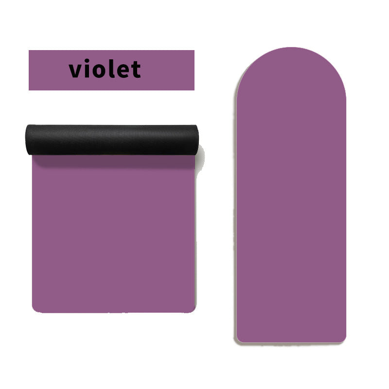 Solid-color Semi-circular PU Rubber Yoga Mat For Home Use