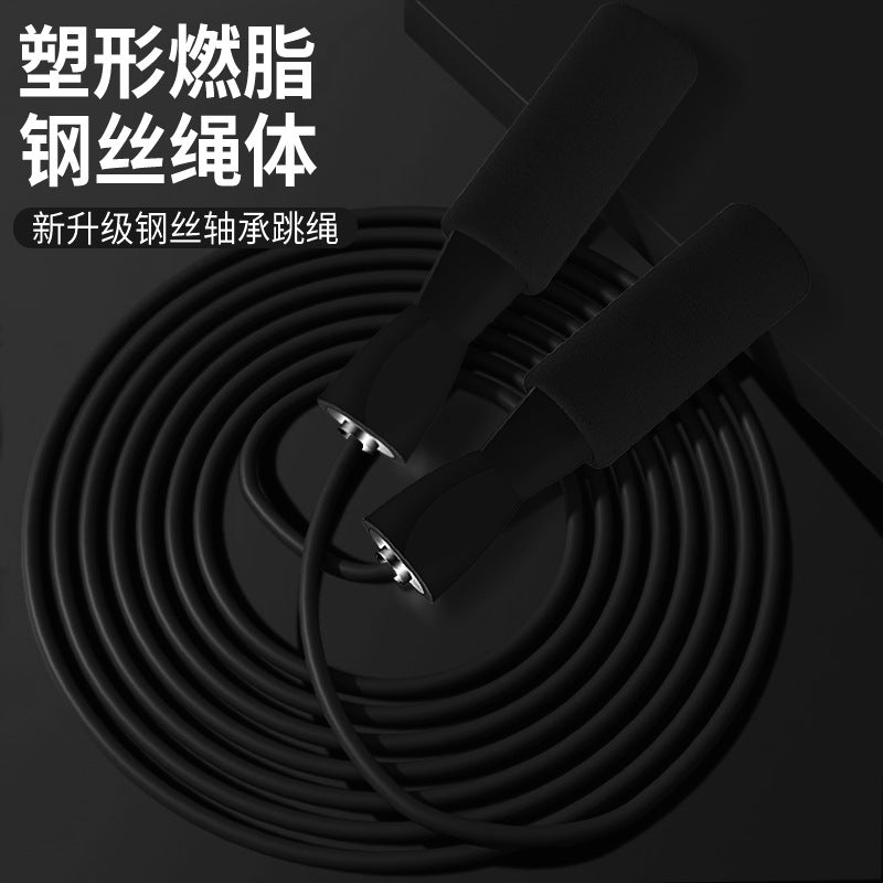 Bearing Steel Wire Skipping Rope for Girls' Fitness Exercise, Cordless Professional Jump Rope for Adults, Children, Students, and Specialized for Speed Competit - image 3