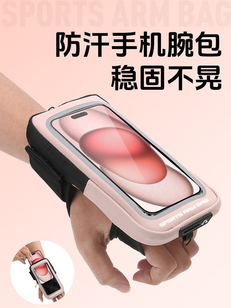 New Outdoor Running Arm Bag for Men and Women Outdoor Lightweight Sports Fitness Mobile Phone Arm Bag Waterproof and Sweatproof Coin Purse - image 2