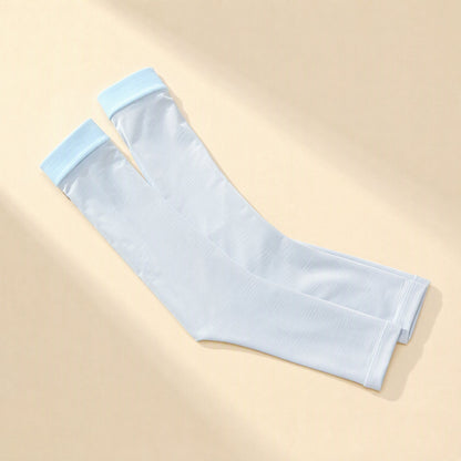 Nylon sun protection sleeves described for outdoor cycling - view 3