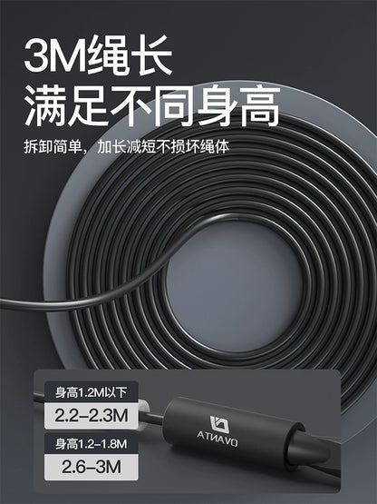 Rope Skipping Weight Loss Special Adult Men's Fitness Steel Wire Rope Skipping Sub High School Entrance Examination Children Primary School Students Professiona - image 3