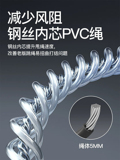 Rope Skipping Weight Loss Special Adult Men's Fitness Steel Wire Rope Skipping Sub High School Entrance Examination Children Primary School Students Professiona - image 4