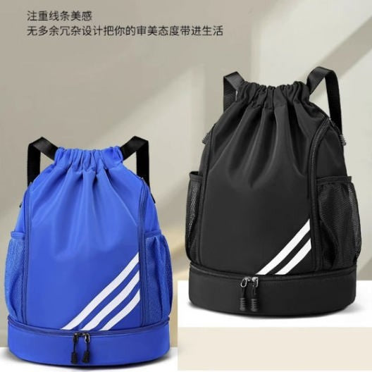 Large Capacity Basketball Bag Training Bag Backpack Yoga Fitness Bag Outdoor Sports Drawstring Casual Backpack - image 1