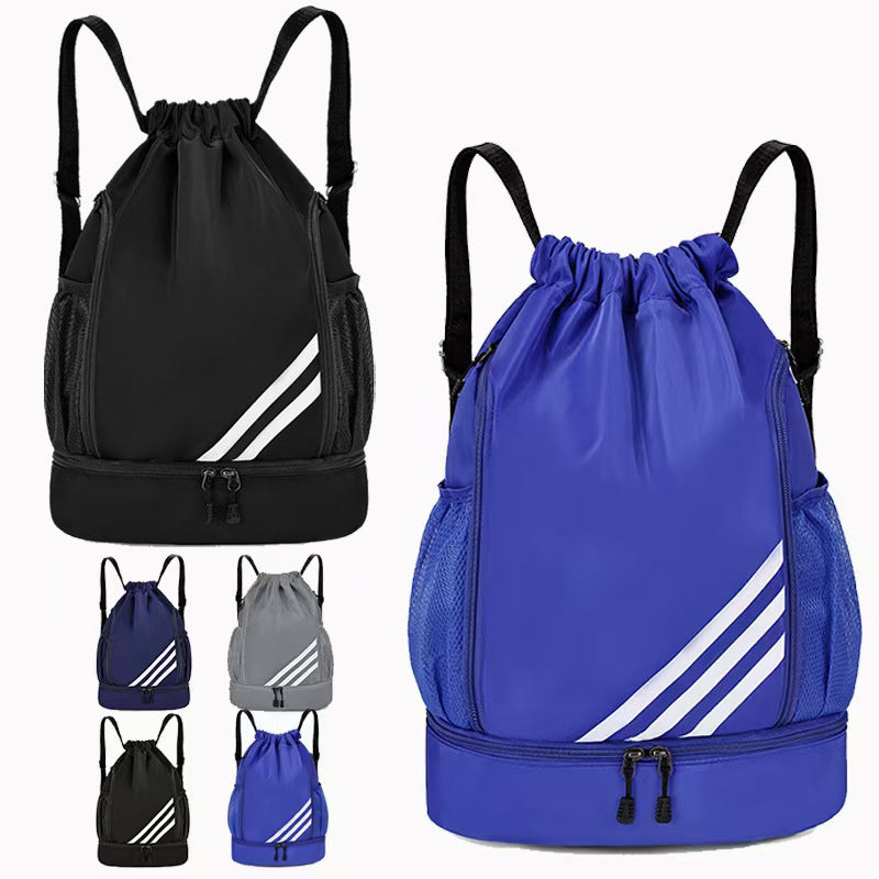 Large Capacity Basketball Bag Training Bag Backpack Yoga Fitness Bag Outdoor Sports Drawstring Casual Backpack - image 2