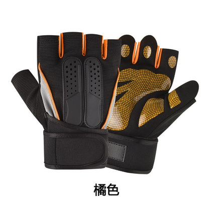 Fitness Wrist Gloves for Women, Sports Weightlifting Dumbbell Protective Gear, Pull-Up Anti-Slip Equipment Exercise Gloves for Men - image 2