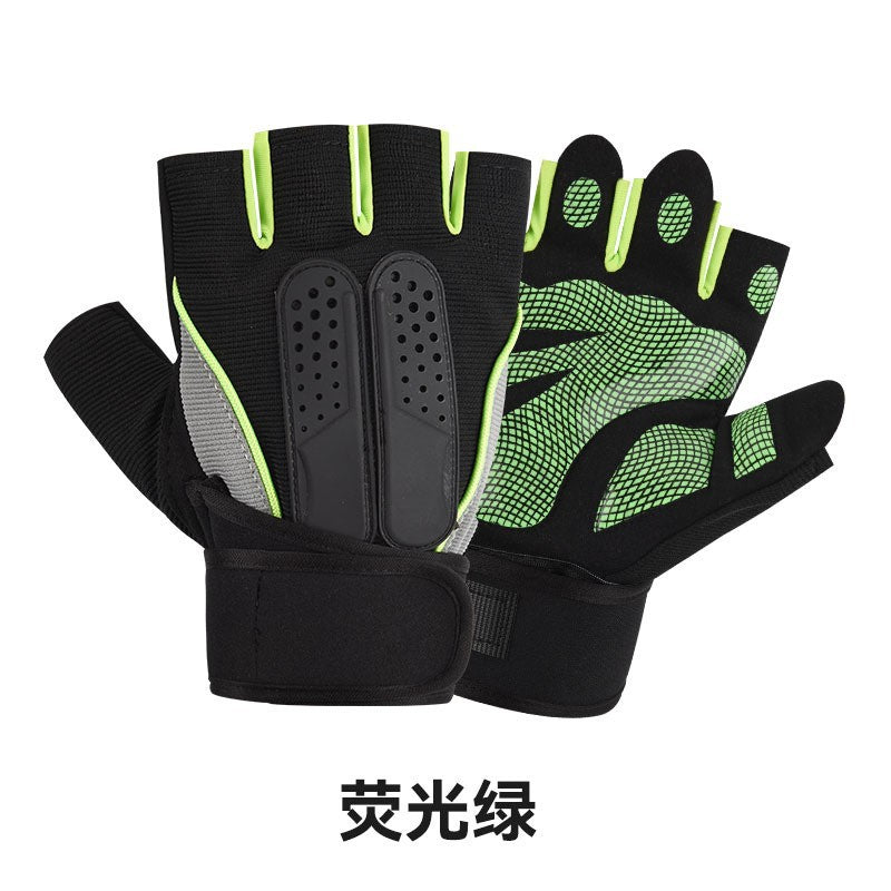 Fitness Wrist Gloves for Women, Sports Weightlifting Dumbbell Protective Gear, Pull-Up Anti-Slip Equipment Exercise Gloves for Men - image 4