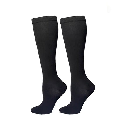Amazon Elastic Socks Cycling Long Compression Socks Men's and Women's Calf Socks Outdoor Fitness Running Sports Pressure Socks - image 3