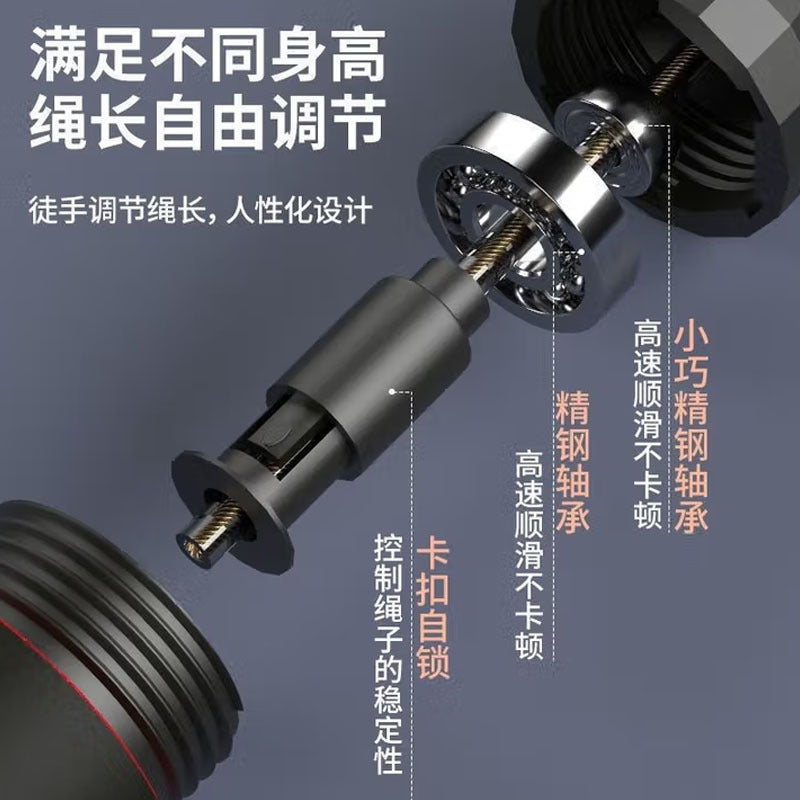 Weight-Bearing Steel Wire Skipping Rope for Adult Fitness, Adjustable Length, Bearing Professional Skipping Rope, Sports and Fitness Equipment Wholesale - image 3