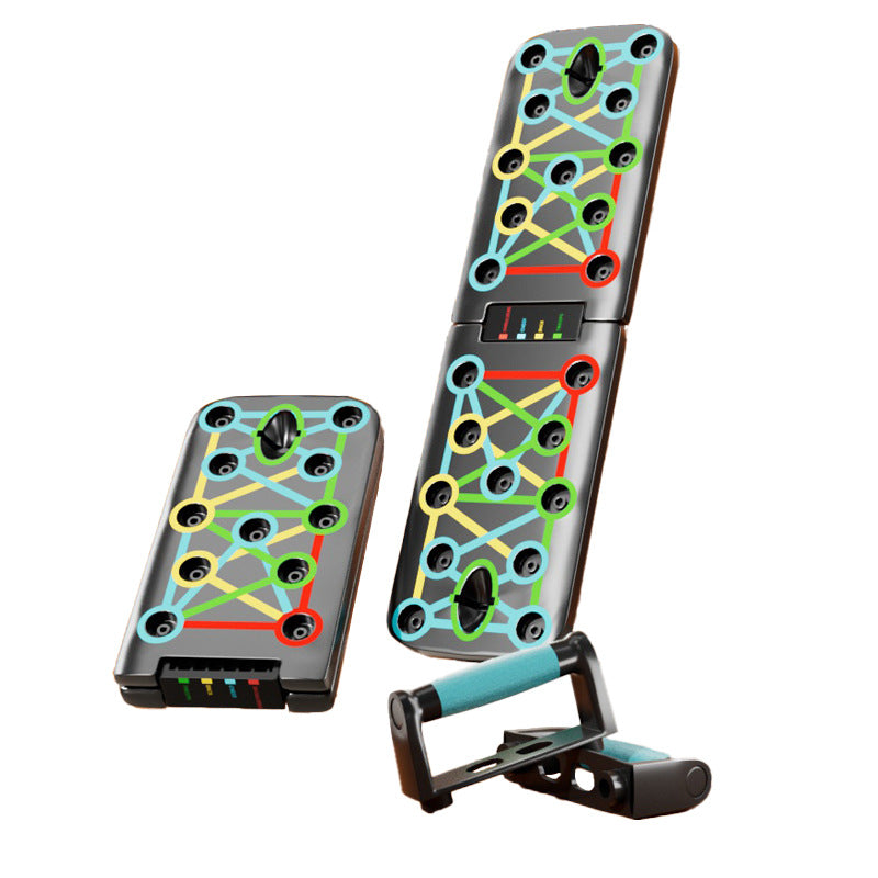 Push-up Board Trainer Home Exercise Abdominal Folding Bracket Board Indoor Training Pull Rope Sports Fitness Bracket - image 4