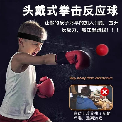 Head-Mounted Boxing Reaction Ball, Concentration and Attention Training Ball, Fitness Rebound Speed Ball, Concentration Training - image 2