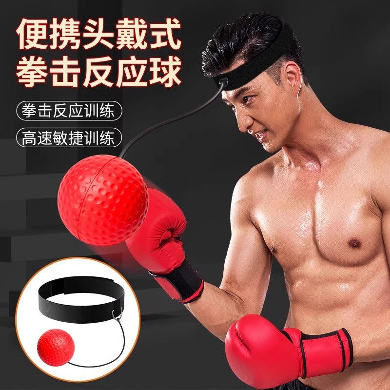 Head-Mounted Boxing Reaction Ball, Concentration and Attention Training Ball, Fitness Rebound Speed Ball, Concentration Training - image 3