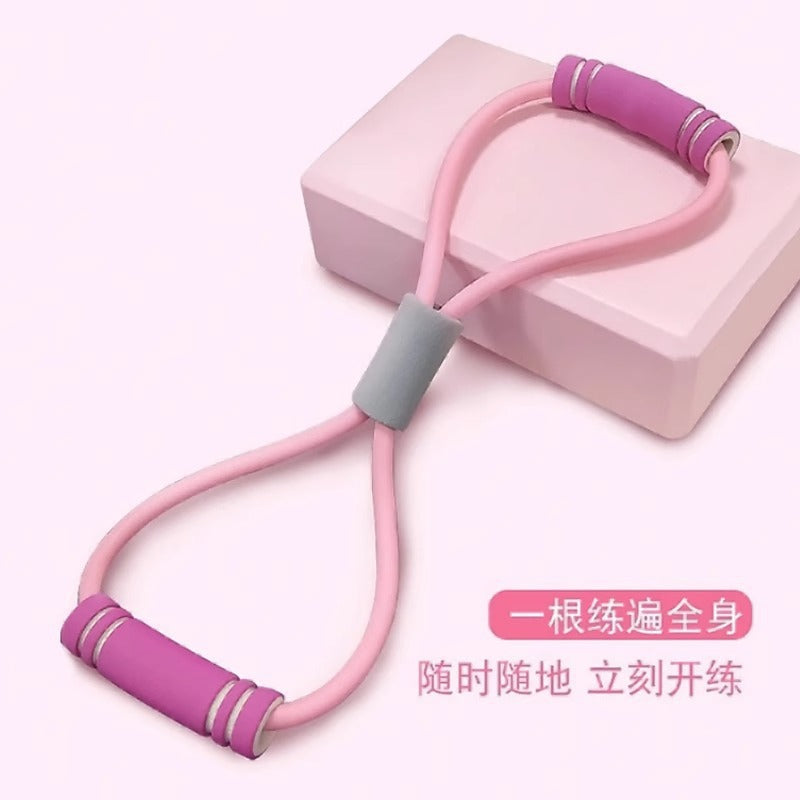 Pull rope eight-character tension device open shoulder fitness beautiful back pull belt elastic belt thin arm fitness equipment wholesale - image 2