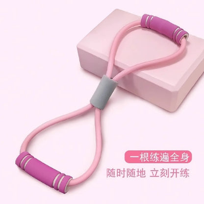 Pull rope eight-character tension device open shoulder fitness beautiful back pull belt elastic belt thin arm fitness equipment wholesale - image 2