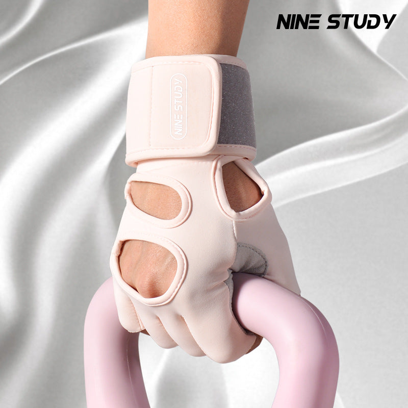 Spot Weightlifting Fitness Gloves Breathable Non-Slip Wrist Support Sports Dumbbell Half-Finger Sports Gloves Summer Thin Style - image 1