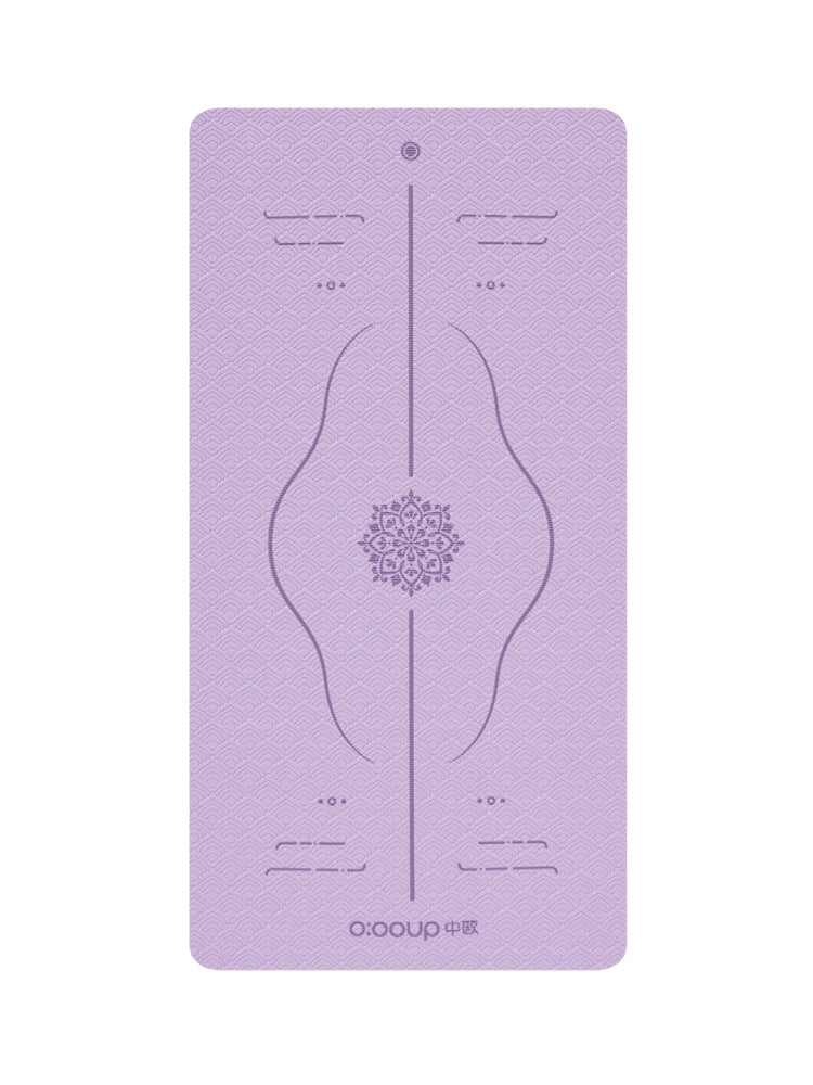 TPE sound insulation and shock absorption home yoga yoga mat carpet dirt-resistant sports professional non-slip indoor fitness rope skipping ground - image 5