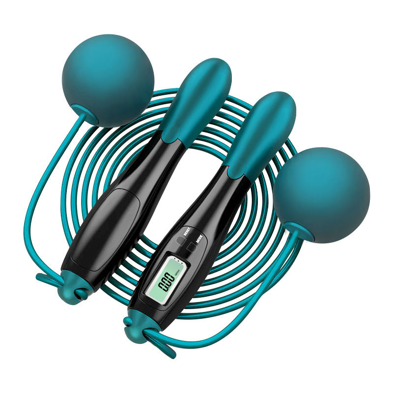 Cordless Jump Rope Electronic Counting Fitness Weight Loss Professional Fat Burning High School Entrance Exam Student Adult Rope Steel Wire High School Entrance - image 5