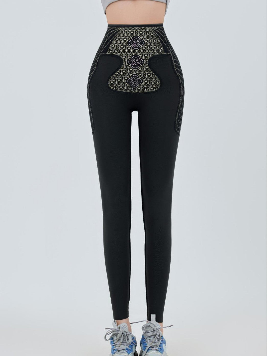 High-Waisted American-Style Slimming and Hip-Lifting Shark Pants for Women, Suitable for Fitness, Cycling, Casual Wear, and Yoga, Can Be Worn Outside - image 3