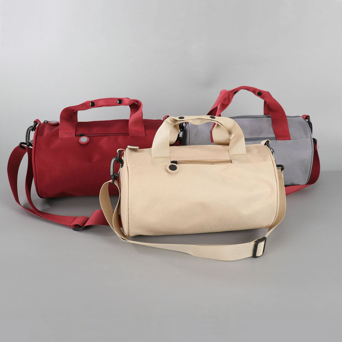 Yoga Dance Sports Bag, Large-Capacity Cylindrical Cross-Body Fitness Bag, Shopping and Commuting Short-Distance Travel Bag, Can Be Printed with Logo - image 2