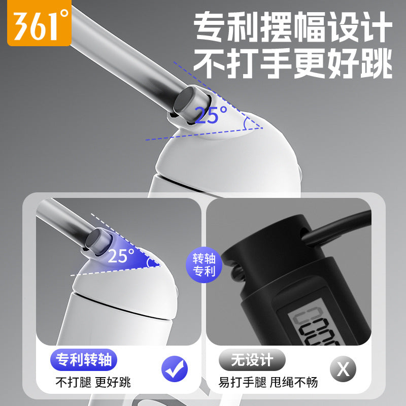 361 Rope Skipping Weight Loss Special Test Student Counting Racing Male Adult Female Cordless Fat Burning Fitness Professional Gods Skipping - image 2