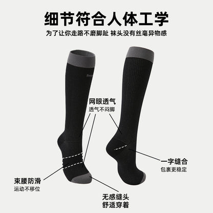 Renaissance Pressure Sports Calf Socks Women's Spring and Summer Running Breathable Sweat-Absorbent Outdoor Fitness Hiking Socks - image 4