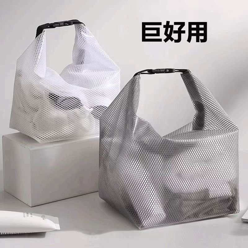 Waterproof Storage Bag Fitness Clothing Swimming Bathroom Large Capacity Drawstring Bag Men and Women Outdoor Travel Toiletry Bag Small - image 1