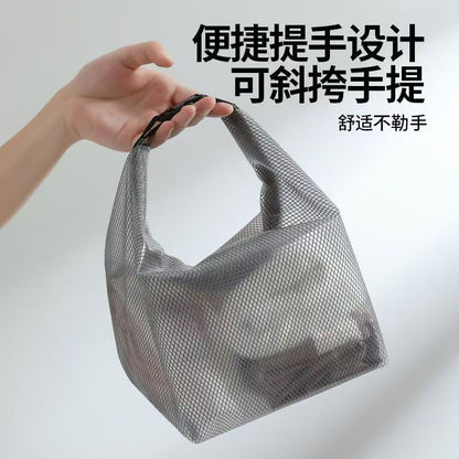 Waterproof Storage Bag Fitness Clothing Swimming Bathroom Large Capacity Drawstring Bag Men and Women Outdoor Travel Toiletry Bag Small - image 4