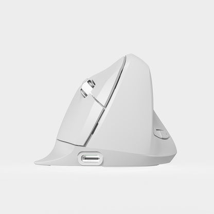 Ergonomic Rechargeable Vertical Mouse Silent Convenient Office Plaid Grip Wireless Bluetooth Vertical Mouse Ready in Stock - image 3