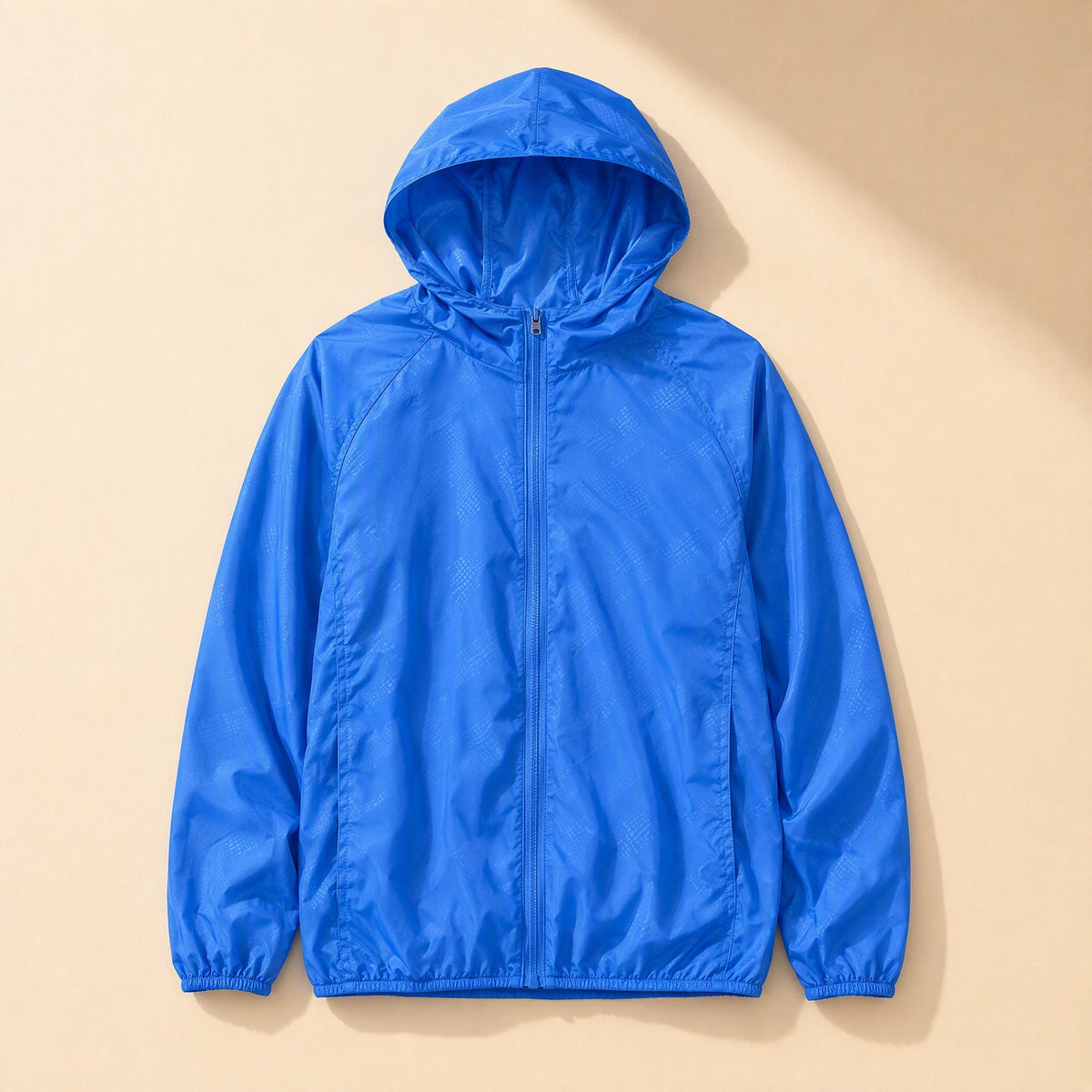 Adult hooded polyester sun protection clothing with a solid-color pattern - view 3